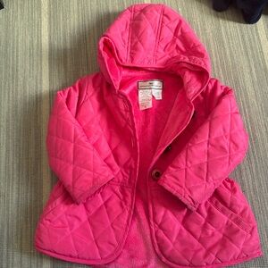 EUC Widgeon- American Widgeon Girls Quilted Tapered Coat with hood and faux fur